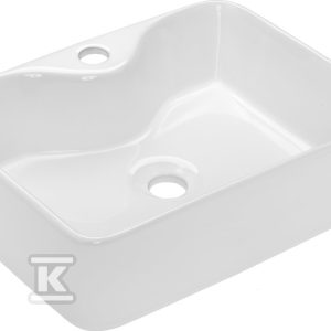 Umywalka nablatowa PATRAS biały CE-46-001-W