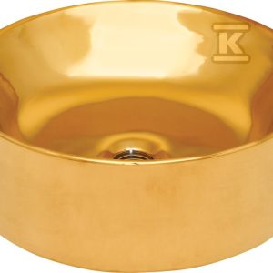 Umywalka nablatowa KOS złoty CE-38-009-C