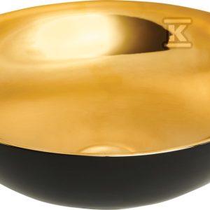 Umywalka nablatowa TINOS czarno/złoty połysk CE-43-027-C