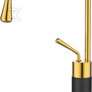Bateria umywalkowa GABRO wysoka czarny/złoty BU-33-W17-V