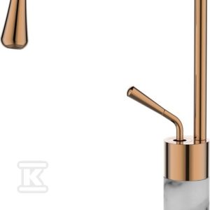 Bateria umywalkowa GABRO wysoka biały/miedź BU-33-W18-V