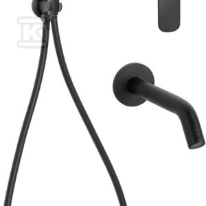 Zestaw wannowy podtynkowy SIROS czarny BS-90-W13-A