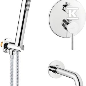 Zestaw wannowy podtynkowy DAFNI chrom BS-88-W01-A