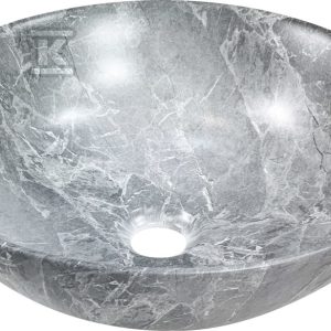 Umywalka nablatowa TINOS szary mat marmur CE-43-707-C