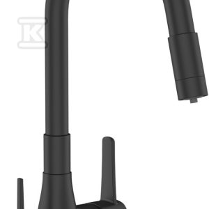 Bateria zlewozmywakowa z filtrem GLAMOUR czarny BZ-02-F04-V