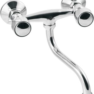 Bateria umywalkowo-zlewkozmywakowa Modena chrom BC-12-F0S-L
