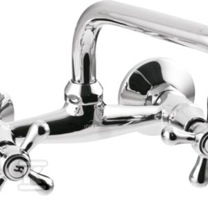 Bateria umywalkowo-zlewkozmywakowa Roma chrom BC-25-00S-L