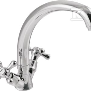 Bateria umywalkowo-zlewkozmywakowa Roma chrom BU-23-00S-L