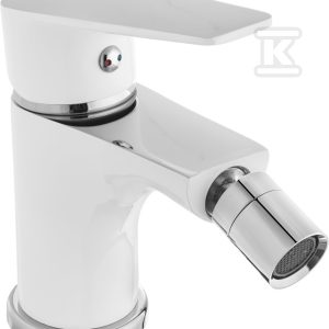 Bateria bidetowa Dokos biały/chrom BB-19-002-V