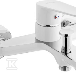 Bateria wannowa Dokos biały/chrom BW-19-002-V