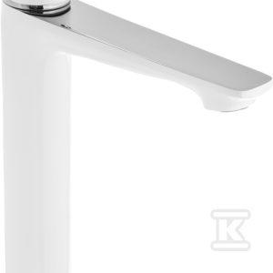 Bateria umywalkowa Dokos wysoka biała BU-19-W02-V