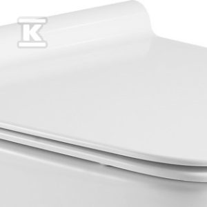 Deska sedesowa WC wolnoopadająca Nyks biała CC-61-001-C