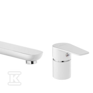 Bateria wannowa 3-otworowa Dokos biały/chrom BW-19-S02-V