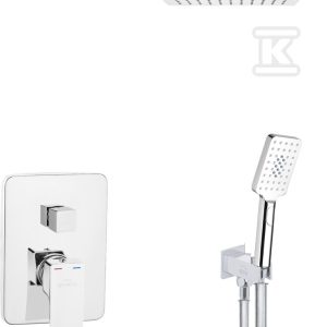 Zestaw podtynkowy z baterią podtynkową 2-funkcyjną Nyks chrom BS-28-0K2-A