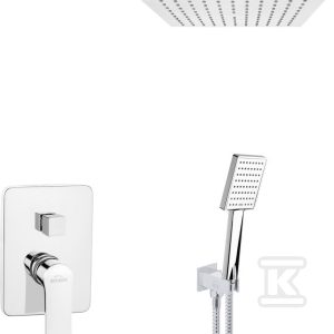 Zestaw podtynkowy z baterią podtynkową 2-funkcyjną Siros chrom BS-90-0K2-A