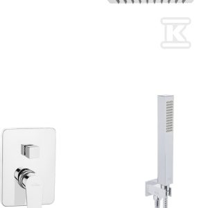 Zestaw podtynkowy z baterią podtynkową 2-funkcyjną Dokos chrom BS-19-CK2-A