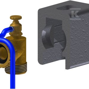 Trójnik przyłączeniowy z odpowietrznikiem GW3/4″XGZ1/2″ HSA340012A