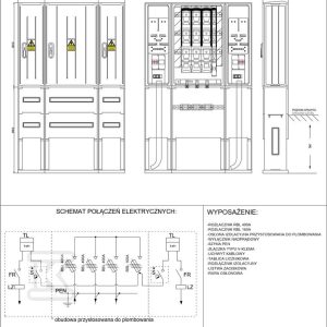 Złącze kablowo-pomiarowe ZK-4/RBL 3x400A+1x160A/2P/F P3024-0012-0L-0P