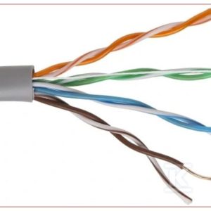 Przewód komputerowy UTP 4x2x23 kat.6 AWG drut skrętka /305m/ DOM6UTP