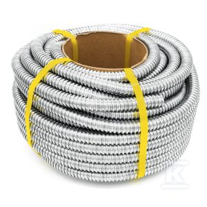 Wąż stalowy ocynkowany (PESZEL) WSO DN10 (7mm/9mm), krążek 50mb S1000
