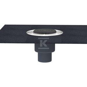Korpus PP wpustu balkonowo-tarasowego pionowy DN50/75/110 z kołnierzem bitumicznym HL310KH