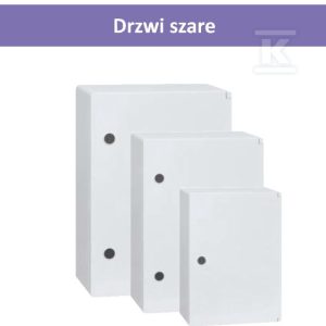 Obudowa hermetyczna SWD drzwi szare lakierowana ICWM-304016-S