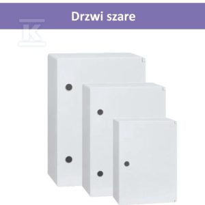 Obudowa hermetyczna SWD drzwi szare lakierowana ICWM-304019-S