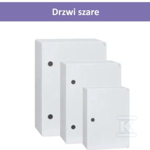 Obudowa hermetyczna SWD drzwi szare lakierowana ICWM-406020-S