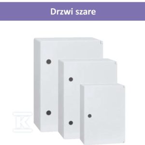 Obudowa hermetyczna SWD drzwi szare lakierowana ICWM-506022-S