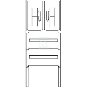 Obudowa termoutwardzalna, lakierowana SSTN 53X50/2+FTN Lakier IOB-42821-01-002