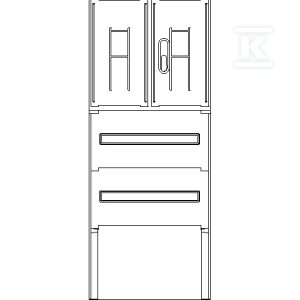 Obudowa termoutwardzalna, lakierowana SSTN 53X50+FTN Lakier IOB-42811-01-002