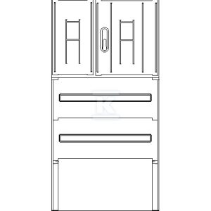 Obudowa termoutwardzalna, lakierowana SSTN 66X50+FTN Lakier IOB-43811-01-002