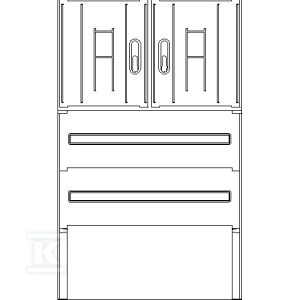Obudowa termoutwardzalna, lakierowana SSTN 80X50/2+FTN Lakier IOB-44821-01-002