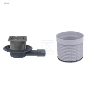 Wpust stropowy DN40/50 z syfonem, poziomy HL90Prblue + nadbudowa HL340N_ZESTAW DLV319