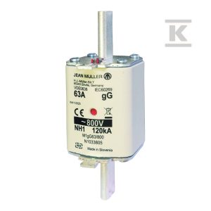 Wkładka bezpiecznikowa NH1 63A 800V AC gG N1033805