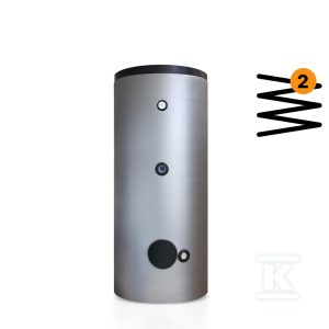Wymiennik c.w.u. ZPE HX400-2.1B stojący, pojemność 378 l z dwoma wężownicami do instalacji solarnej i kotłów gazowych HZPE0400B2W01