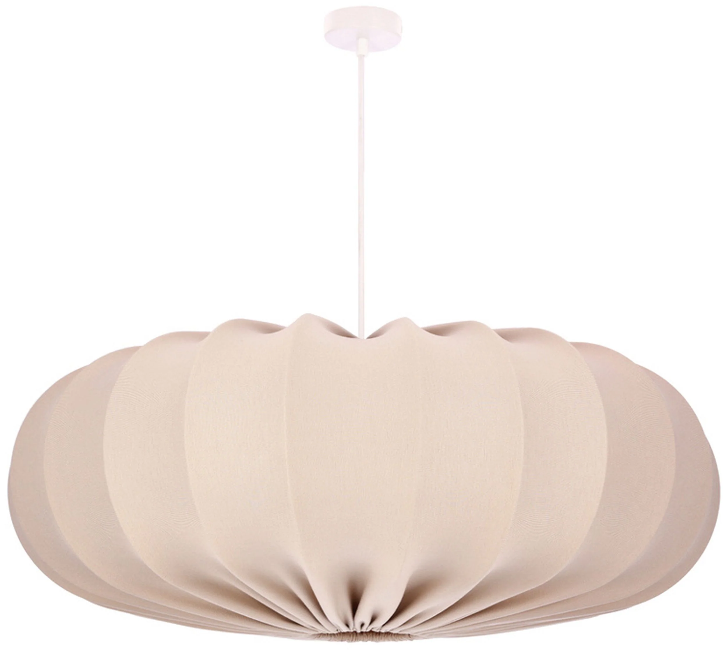 Lampa wisząca Cafee średnica 66 cm frappe z białą podstawą