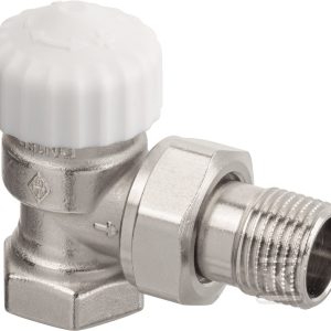 Zawór termostatyczny kątowy Calypso exact DN 15, z bezstopniową nastawą wstępną od 1 do 8 3451-02.000
