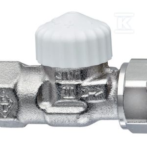 Zawór termostatyczny z bezstopniową nastawą wstępną od 1 do 8 V-EXACT II DN 15, VIEGA, prosty 3718-15.000