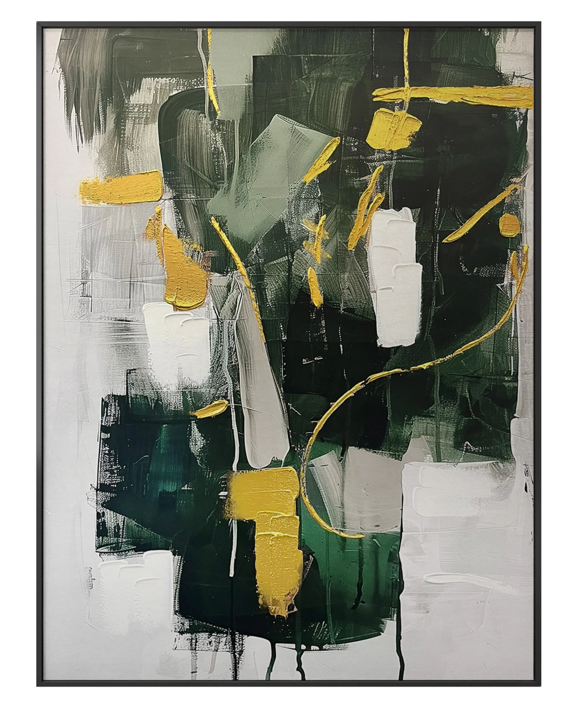 Obraz z ręcznie malowanymi elementami For 100×70 cm