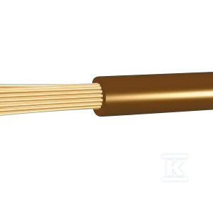 Przewód instalacyjny H07V-K (LGY) 1×1,0 brązowy linka /100m/ 13015002