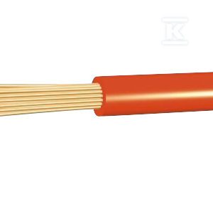 Przewód instalacyjny H07V-K (LGY) 1×1,0 czerwony linka /100m/ 13015005