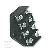 Płytka odgałęźna 4×4 mm, czarna 4X4MM2