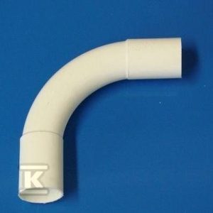 Złączka sztywna kątowa ZKL18, do rur PCV, biała T1089