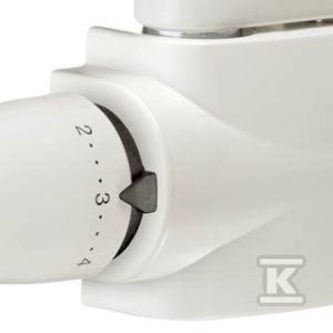 Multilux 4 zestaw z białą głowicą termostatyczną (zawór+obudowa+ biała głowica termostatyczna) 9690-27.000