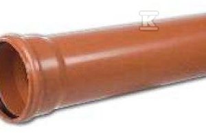Rura kanalizacyjna zewnętrzna PVC 500X16.2X600 SN12 LITA, z wydłużonym kielichem 033362L600