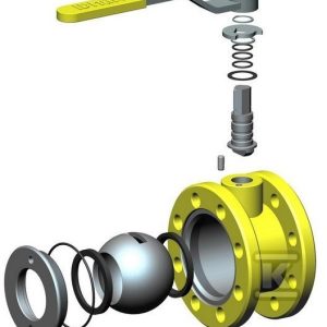 Zawór kulowy gaz DN 100 WK 2a 2.5 MPa APA10000025000