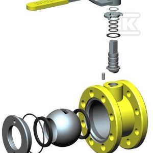 Zawór kulowy gaz DN 125 WK 2a 2.5 MPa APA12500025000
