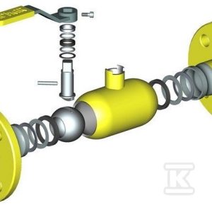 Zawór kulowy gaz DN 80 WKN 2a 1.6 – 4.0 MPa APA08000040250