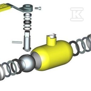 Zawór kulowy gaz DN 25 WKN 2c 1.6 – 4.0 MPa APA02500140260